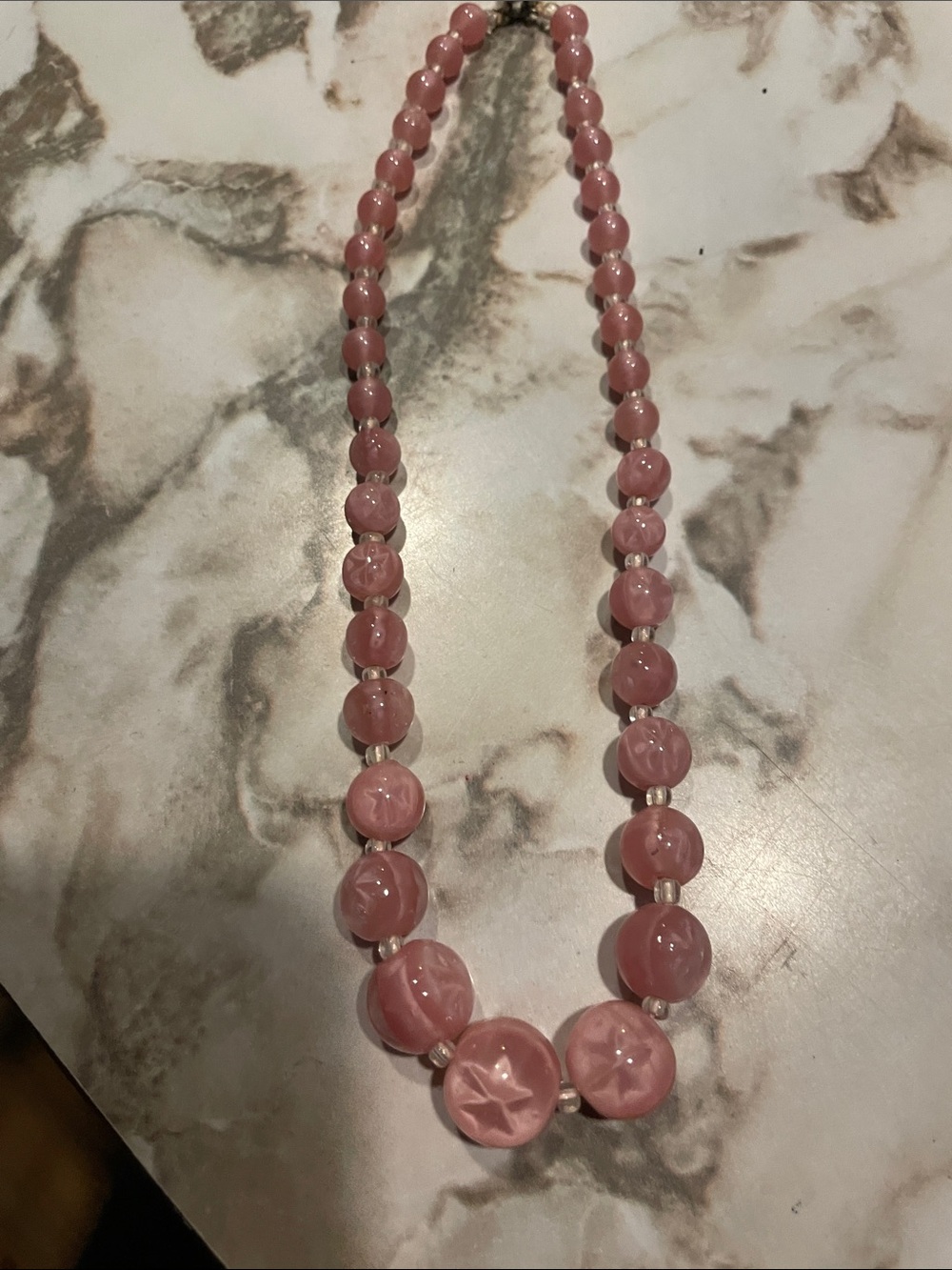 Pink Beaded Star-Accent Necklace - Women Jewelry